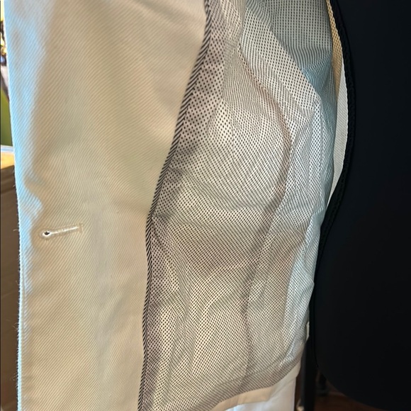 Anthropologie White Utility Jacket Tailored Fit - Picture 4 of 10